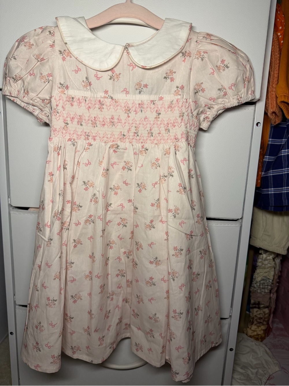 Vintage Smocked Toddler Dress